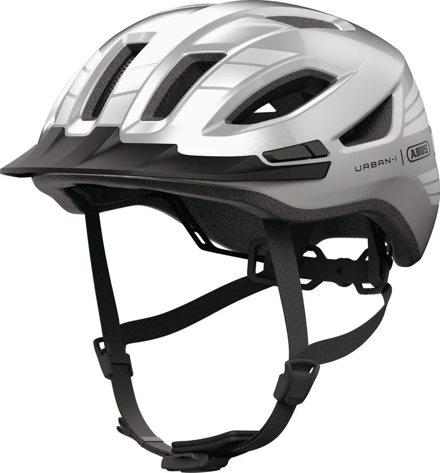 Abus URBAN-I 4.0 Urban Helmet Fahrradhelm, Farbe: Signal-Silber | Graphit-Silber - Image 1